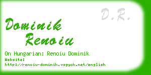 dominik renoiu business card